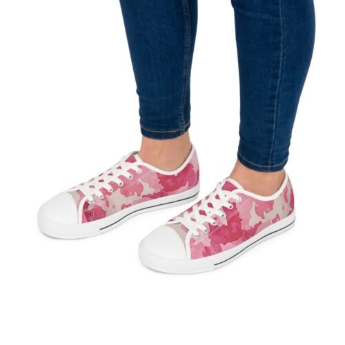 women sneakers pink camouflage